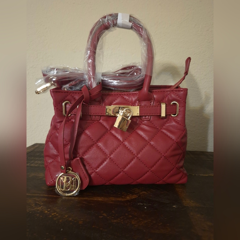 Badgley Mischkla Red Quilted Handbag